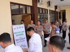 Kapolres Kotamobagu Awasi Langsung Pemeriksaan Urine Personel, Seluruh Anggota Dinyatakan Negatif dan Bebas Narkoba