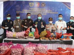 Bareskrim Polri Musnahkan Ribuan Kilogram Bawang Impor Ilegal dari Jalur Tikus Perbatasan Malaysia