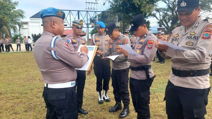 Tak Ada Ruang untuk Lalai, Propam Polres Kotamobagu Tegakkan Disiplin Sejak Apel Pagi