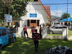 Pantera Presisi Samapta Polres Kotamobagu Totalitas Kawal Ibadah Kenaikan Yesus Kristus