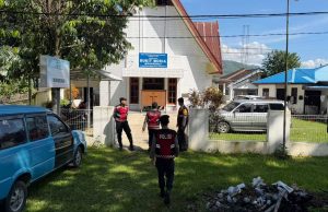 Pantera Presisi Samapta Polres Kotamobagu Totalitas Kawal Ibadah Kenaikan Yesus Kristus