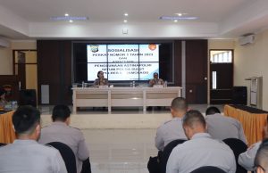 Modernisasi Administrasi Polri, Setum Polda Sulut Gelar Sosialisasi Perkap Nomor 1 Tahun 2023 dan Asistensi Astina di Polres Kotamobagu