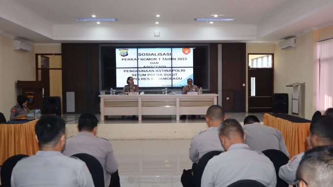 Modernisasi Administrasi Polri, Setum Polda Sulut Gelar Sosialisasi Perkap Nomor 1 Tahun 2023 dan Asistensi Astina di Polres Kotamobagu