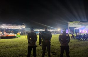 Kawal Malam Penutupan MTQ ke-X, Polsubsektor Kotamobagu Selatan Berikan Imbauan Kamtibmas di Lapangan Aruman