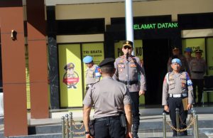 Pimpin Apel Gelar Pasukan, Wakapolres Kotamobagu Instruksikan Jajaran All Out Amankan Jalannya Dakwah UAS