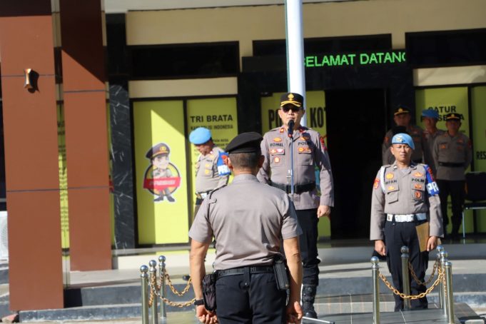 Pimpin Apel Gelar Pasukan, Wakapolres Kotamobagu Instruksikan Jajaran All Out Amankan Jalannya Dakwah UAS