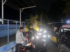 Cegah Gangguan Kamtibmas Malam Hari, Tim Patroli Presisi Sat Samapta Bubarkan Anak Muda Nongkrong di Jalur Dua Kotobangon