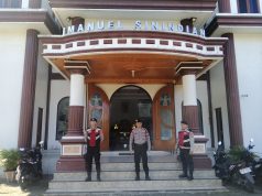 JAGA KEAMANAN IBADAH HARI MINGGU, TIM PANTERA POLRES KOTAMOBAGU GELAR PATROLI DI SEJUMLAH GEREJA