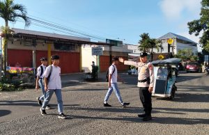 Polres Kotamobagu Gelar Strong Point Pagi: Jamin Kelancaran Lalu Lintas dan Kenyamanan Aktivitas Masyarakat