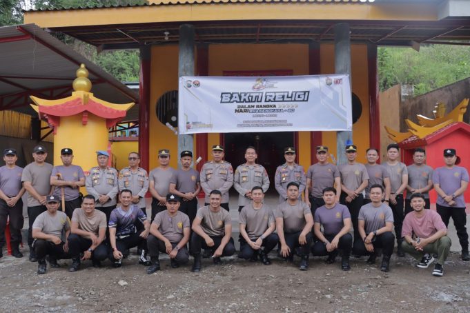 GELAR BHAKTI RELIGI HARI BHAYANGKARA KE-80, POLRES KOTAMOBAGU PERKUAT TOLERANSI DAN KEBERSAMAAN UMAT BERAGAMA