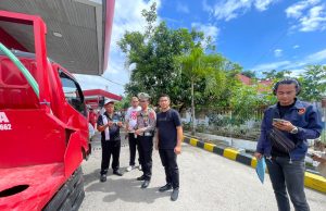 GELAR OPERASI GABUNGAN DI SPBU, POLRES KOTAMOBAGU PASTIKAN PENYALURAN SOLAR BERSUBSIDI TEPAT SASARAN