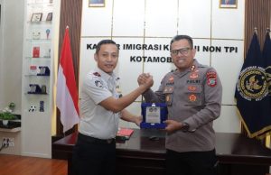 Pererat Sinergitas Antarinstansi, Kapolres Kotamobagu Bersama PJU Sambangi Kantor Imigrasi Kelas II Non TPI Kotamobagu
