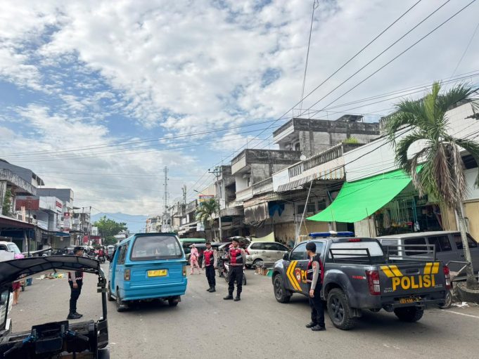 Pasar Serasi Ramai Lancar, Tim Pantera Presisi Polres Kotamobagu Jaga Kenyamanan Warga Belanja
