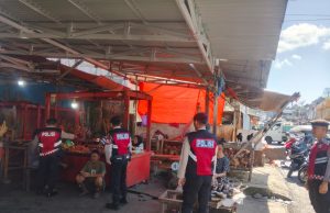 Sambangi Pasar 23 Maret, Tim Pantera Polres Kotamobagu Jalin Kedekatan dan Jamin Keamanan Pedagang