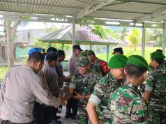 Perkuat Sinergitas, Polsek Lolayan Jalin Silaturahmi dengan Koramil 1303/BM-04 Lolayan