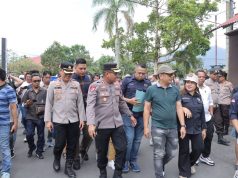 Kawal Aksi Damai PWI Kotamobagu, Kapolres AKBP Abdul Kholik Sambut Aspirasi Insan Pers Lewat Dialog Sejuk