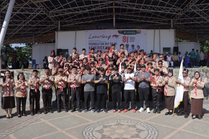 Semarakkan HUT RI Ke-81, Kapolres Kotamobagu Bersama Forkopimda Resmi Launching Rangkaian Kegiatan dan Lepas Kontingen Jamnas