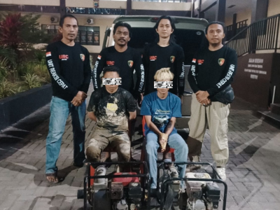 Respon Cepat Pengaduan Warga, Tim URC Sat Reskrim Polres Kotamobagu Ringkus 2 Residivis Terduga Pencuri Alkon