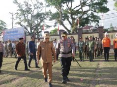 Antisipasi Dampak Cuaca Ekstrem, Polres Kotamobagu Gelar Apel Pasukan Kesiapsiagaan Tanggap Bencana El Nino Bersama Forkopimda
