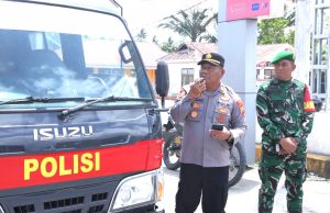 Cegah Karhutla Saat Kemarau, Polsek Lolayan Bersama Koramil Gelar Patroli dan Sosialisasi Keliling