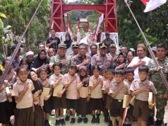 Dukung Program Strategis Nasional, Kapolres Kotamobagu Bersama Forkopimda Hadiri Peluncuran 2.500 Jembatan Perintis Garuda dan 3.000 Titik Air Bersih