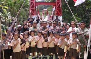 Dukung Program Strategis Nasional, Kapolres Kotamobagu Bersama Forkopimda Hadiri Peluncuran 2.500 Jembatan Perintis Garuda dan 3.000 Titik Air Bersih