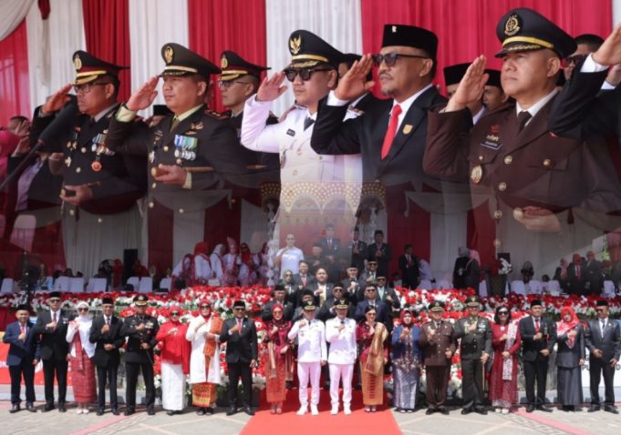 Gelorakan Semangat Merah Putih, Kapolres Kotamobagu Hadiri Upacara HUT RI ke-81
