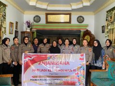 Hormati Senior Purnawirawan, Polwan Polres Kotamobagu Gelar Anjangsana Peringati Hari Jadi ke-78