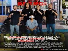Terduga Pelaku Spesialis Pencurian Tabung Gas Antar-Kelurahan Diringkus Tim URC Polres Kotamobagu, Belasan Barang Bukti Disita
