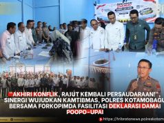 ”Akhiri Konflik, Rajut Kembali Persaudaraan!”, Sinergi Wujudkan Kamtibmas, Polres Kotamobagu Bersama Forkopimda Fasilitasi Deklarasi Damai Poopo-Upai