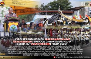 Kapolres Kotamobagu Apresiasi Semangat Generasi Muda: Tim Pocil dan PKS Memukau di Lomba HUT Polantas Ke-71 Polda Sulut.