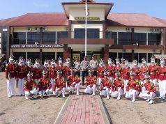 Menuju Arena Lomba HUT Polantas ke-71, Wakapolres Kotamobagu Resmi Lepas Kontingen PKS dan Pocil
