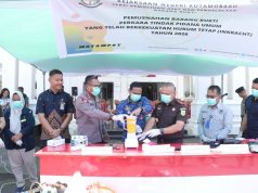Hadir Langsung, Kapolres Kotamobagu Tegaskan Sinergitas Forkopimda dalam Pemusnahan Barang Bukti Inkracht di Kejari