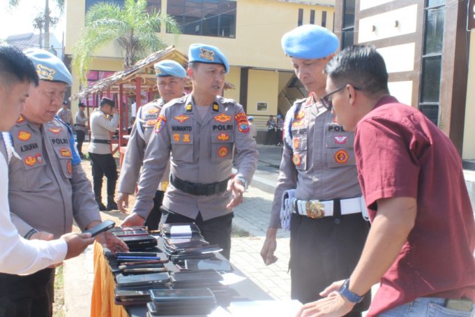 Berantas Judi Online dan Pinjol, Polres Kotamobagu Terima Kunjungan Tim Satgas Bid Propam Polda Sulut