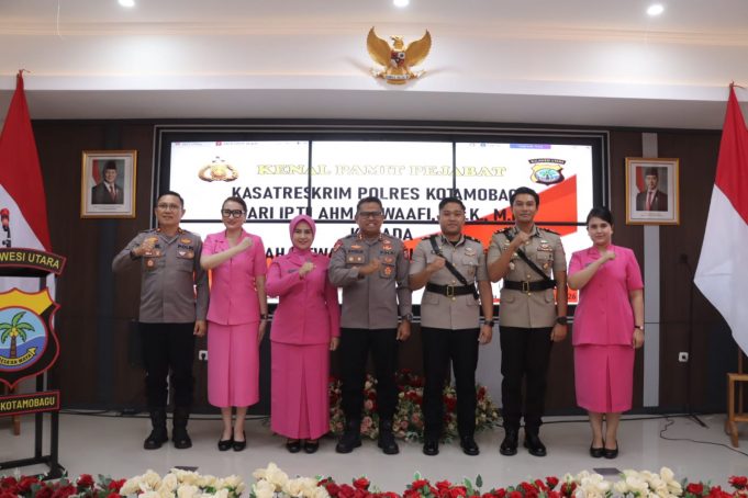 Kenal Pamit Kasat Reskrim: Kapolres Kotamobagu Apresiasi Pengabdian IPTU Waafi dan Sambut AKP Mahadewa