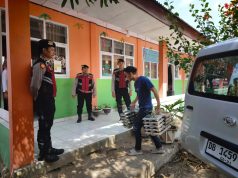 Wujud Nyata Dukung Program Pemerintah, Tim Pantera Presisi Polres Kotamobagu Awasi Penyaluran MBG di SDN 1 Moyag
