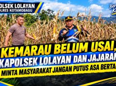 Kemarau Belum Usai, Kapolsek Lolayan dan Jajaran Minta Masyarakat Jangan Putus Asa Bertani