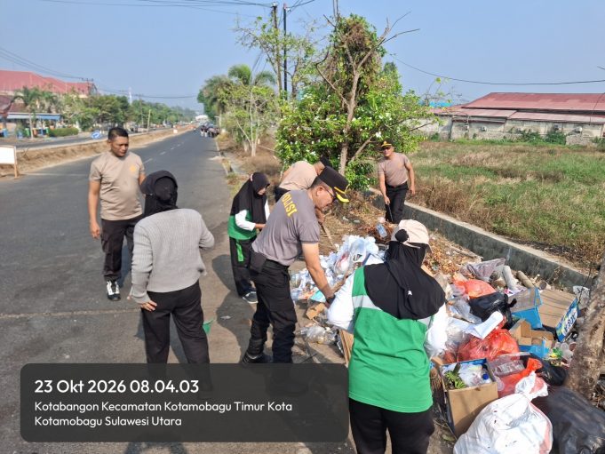 Bukan Sekadar Bersih-Bersih, Polres Kotamobagu Wujudkan Polisi Hijau, Lingkungan Asri Masyarakat Nyaman