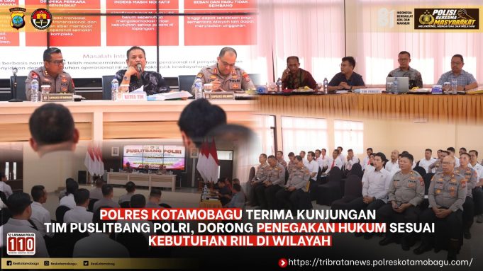 Kapolres Kotamobagu Terima Kunjungan Tim Puslitbang Polri, Dorong Penegakan Hukum Sesuai Kebutuhan Riil di Wilayah