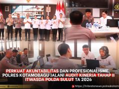 Perkuat Akuntabilitas dan Profesionalisme, Polres Kotamobagu Jalani Audit Kinerja Tahap II Itwasda Polda Sulut TA 2026