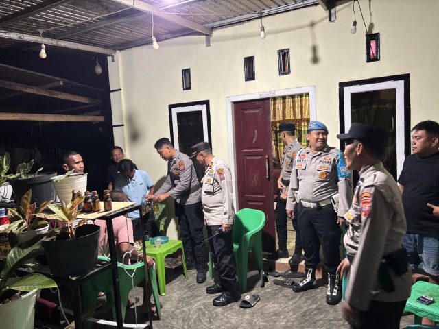 Patroli KRYD Polsek Passi Tertibkan Sekelompok Pemuda Pesta Miras, Barang Bukti Langsung Diamankan