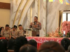 Kapolres Abdul Kholik Masuk Gereja, Bawa Pesan Damai: Bersama Warga dalam Minggu Kasih